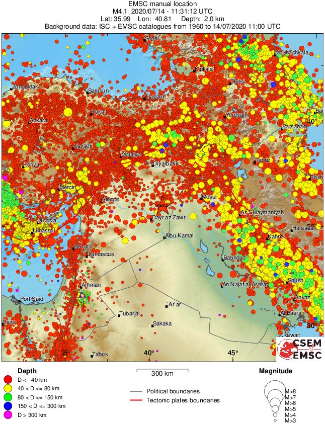 wide historical seismicity