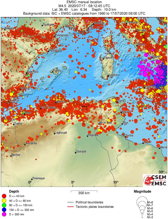 wide historical seismicity