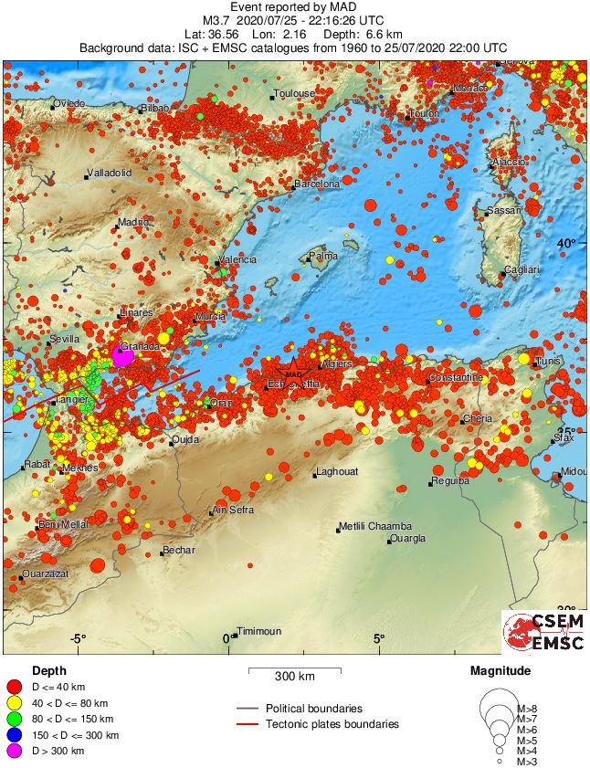 wide historical seismicity