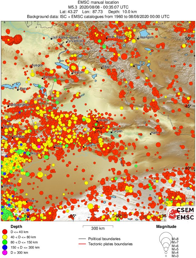 wide historical seismicity