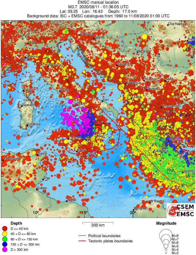 wide historical seismicity