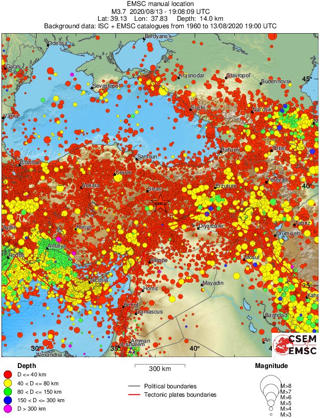 wide historical seismicity