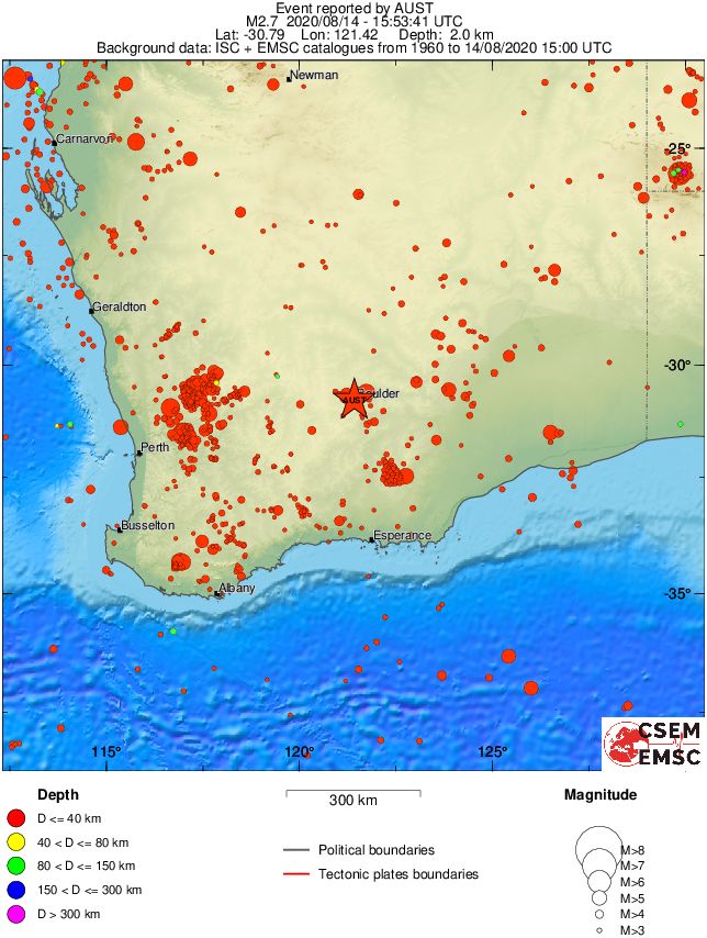 wide historical seismicity