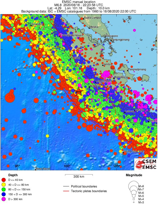 wide historical seismicity