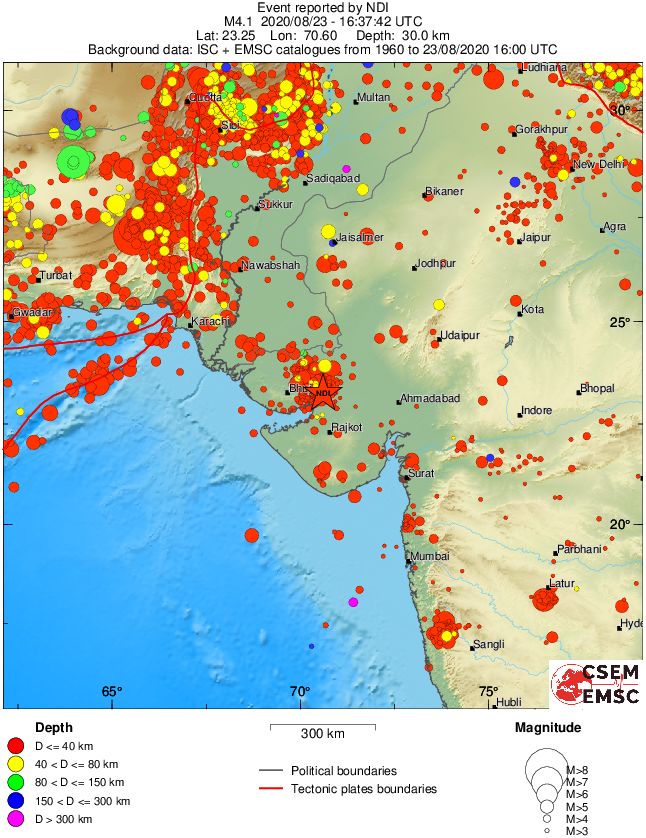 wide historical seismicity