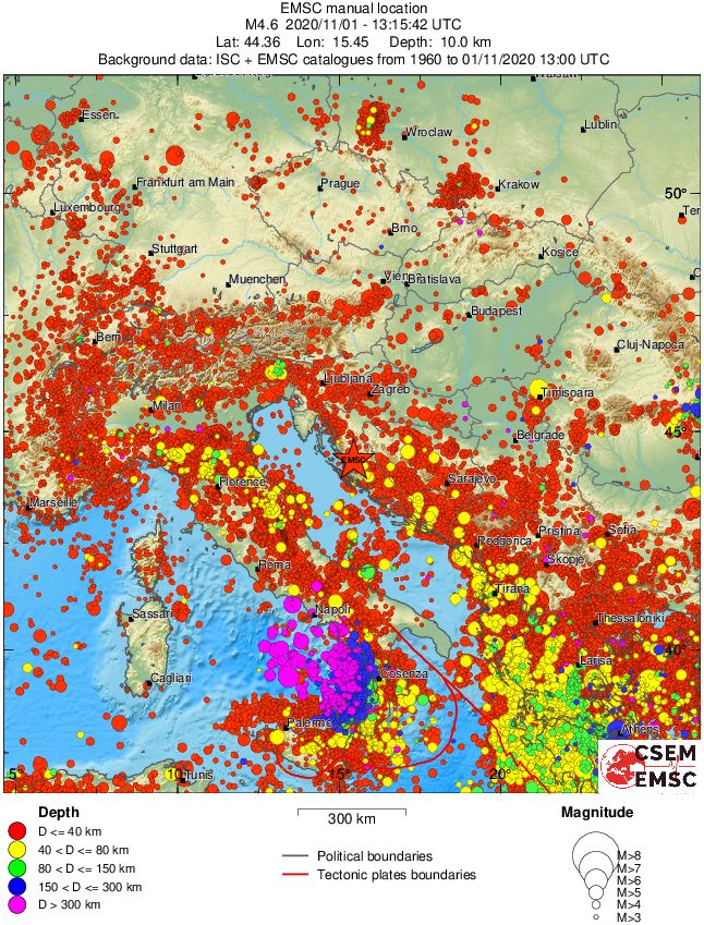 wide historical seismicity