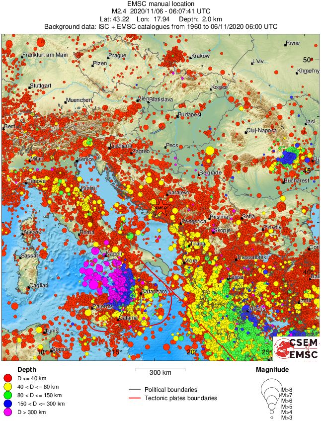 wide historical seismicity