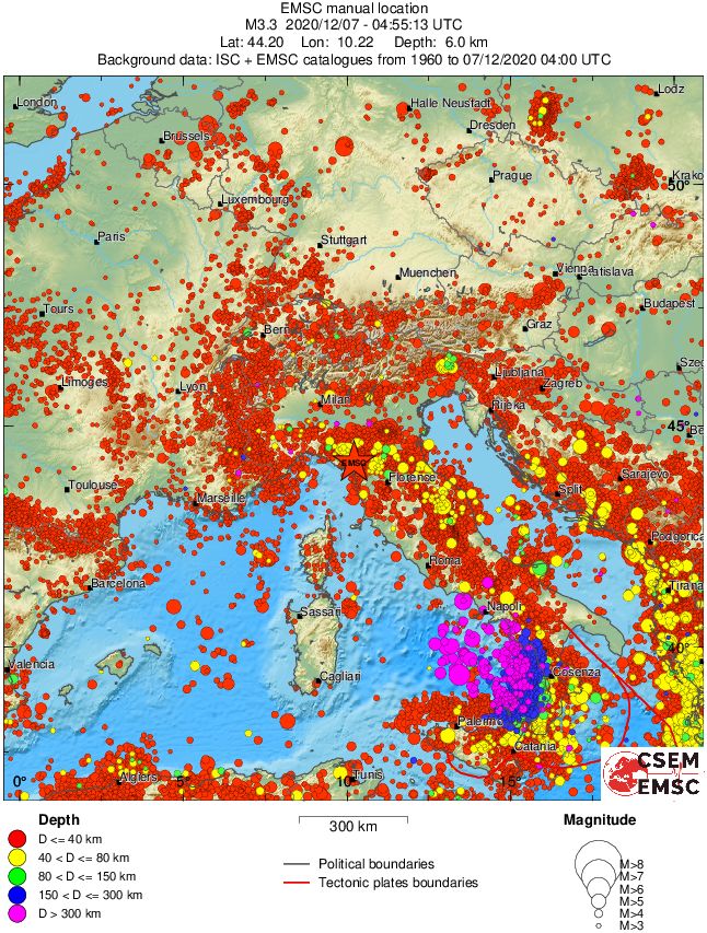wide historical seismicity