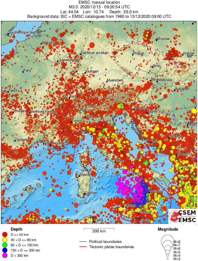 wide historical seismicity