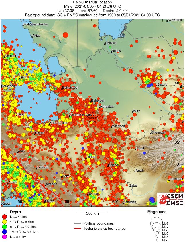 wide historical seismicity