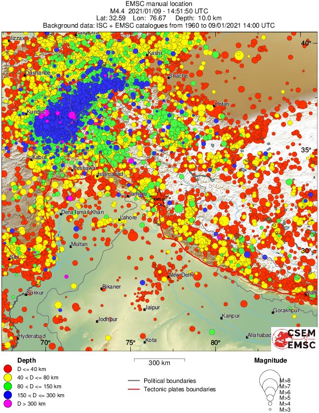 wide historical seismicity
