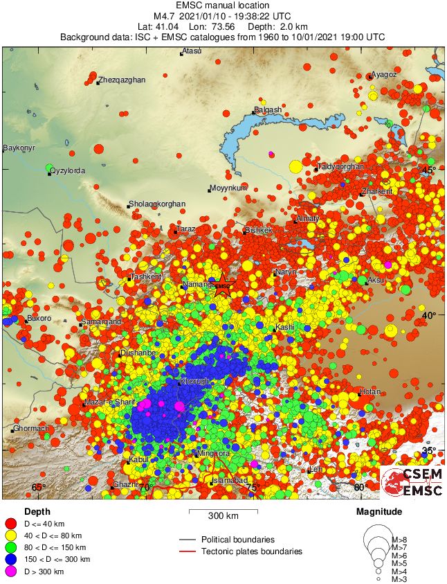 wide historical seismicity