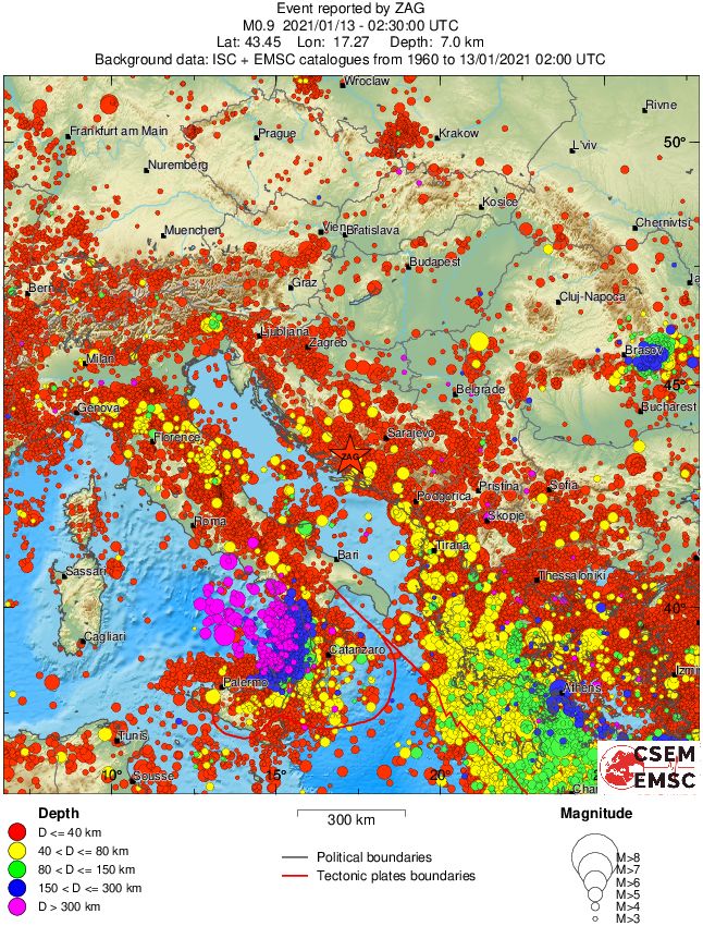wide historical seismicity