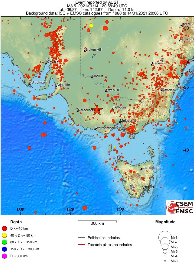 wide historical seismicity