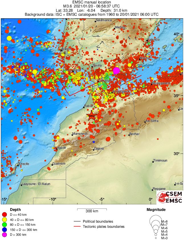 wide historical seismicity
