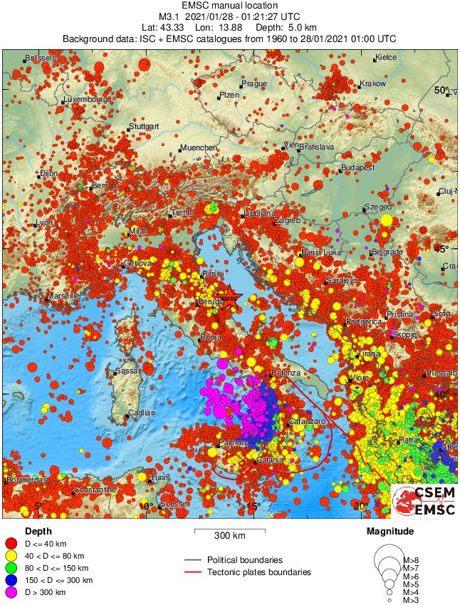 wide historical seismicity