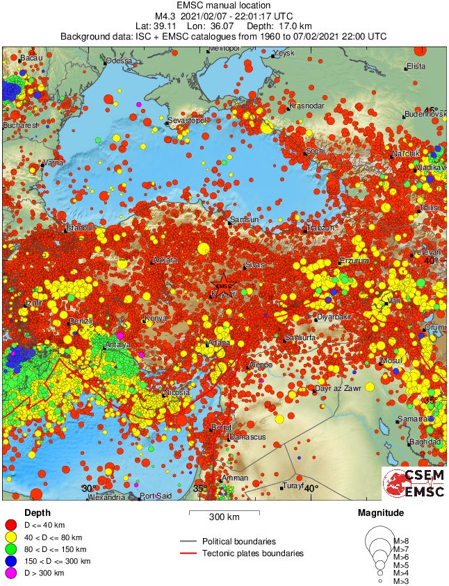 wide historical seismicity