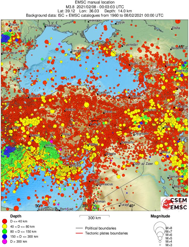 wide historical seismicity