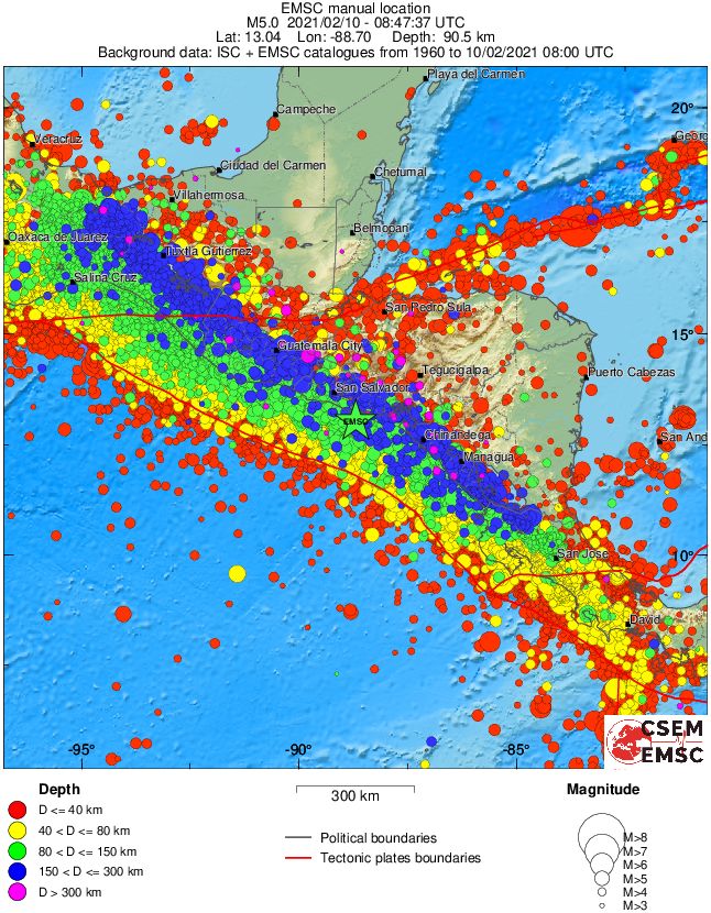 wide historical seismicity