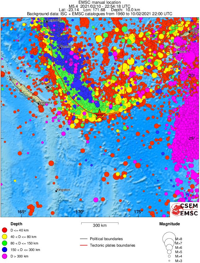 wide historical seismicity