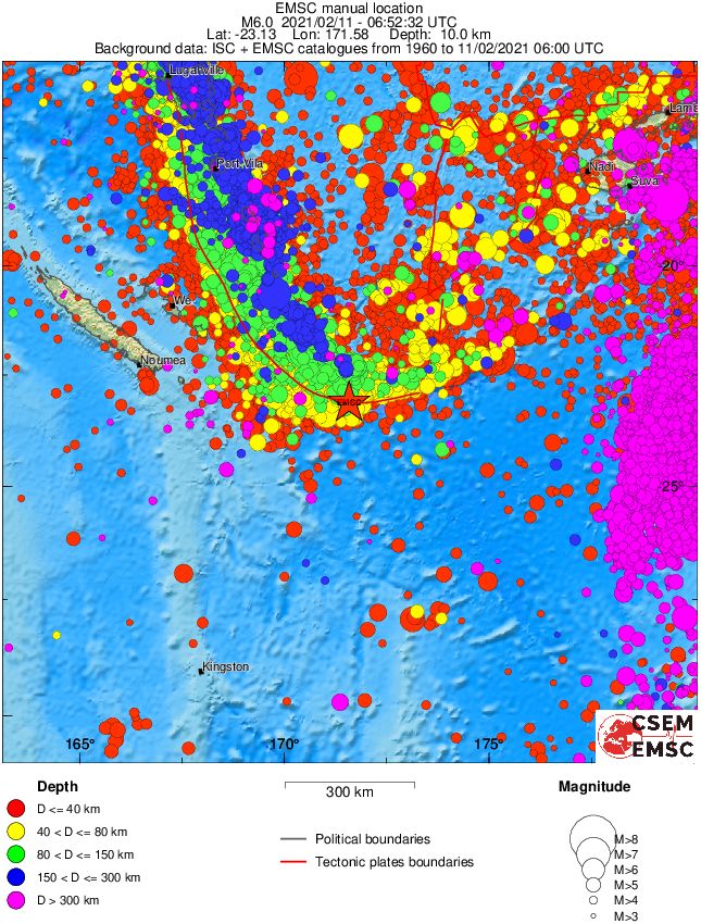 wide historical seismicity