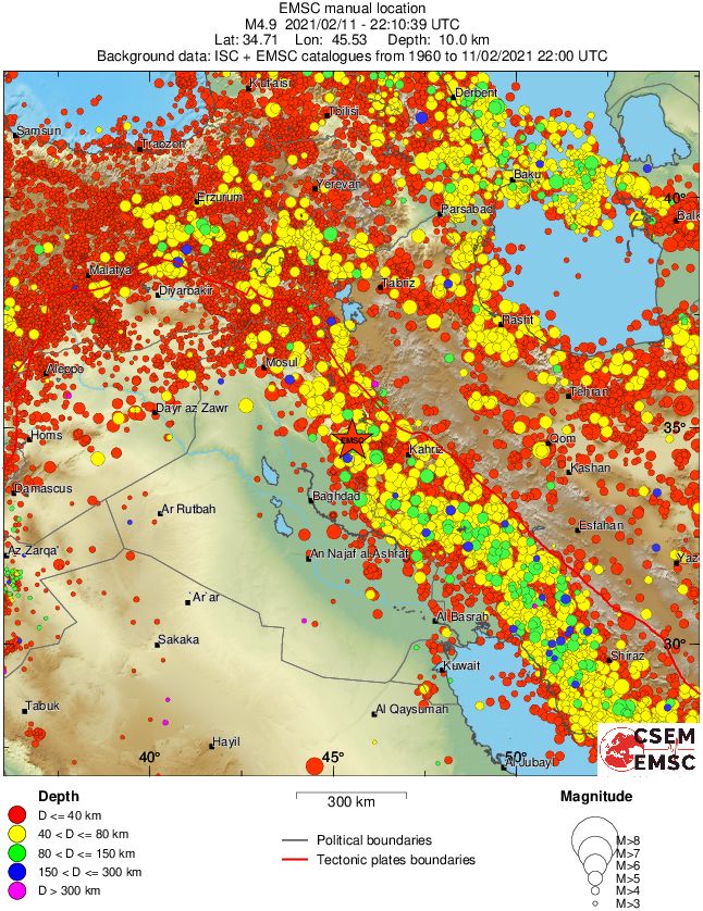 wide historical seismicity