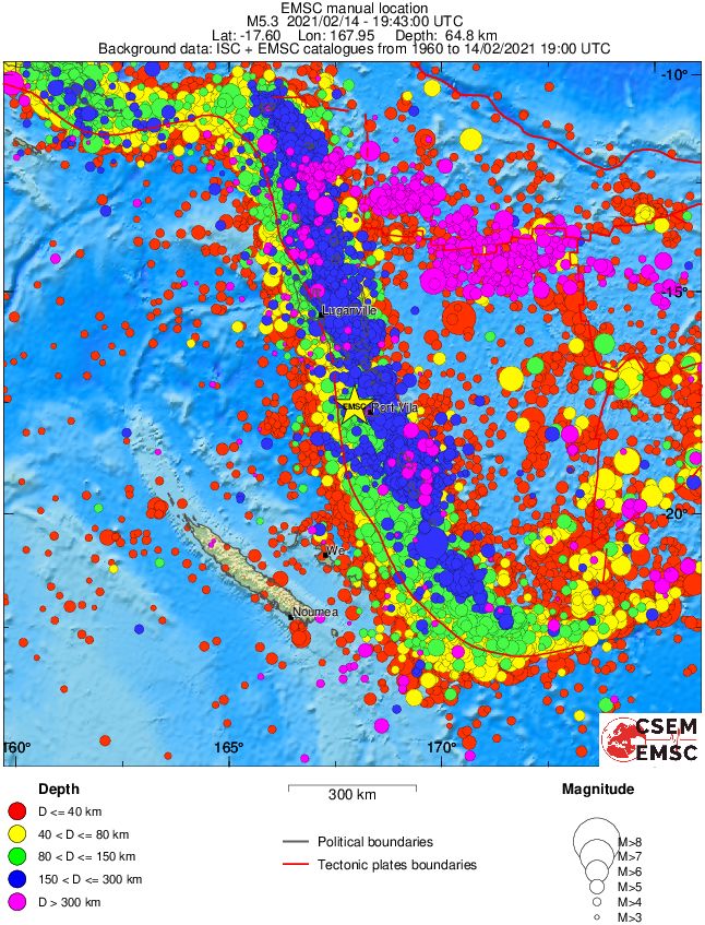 wide historical seismicity