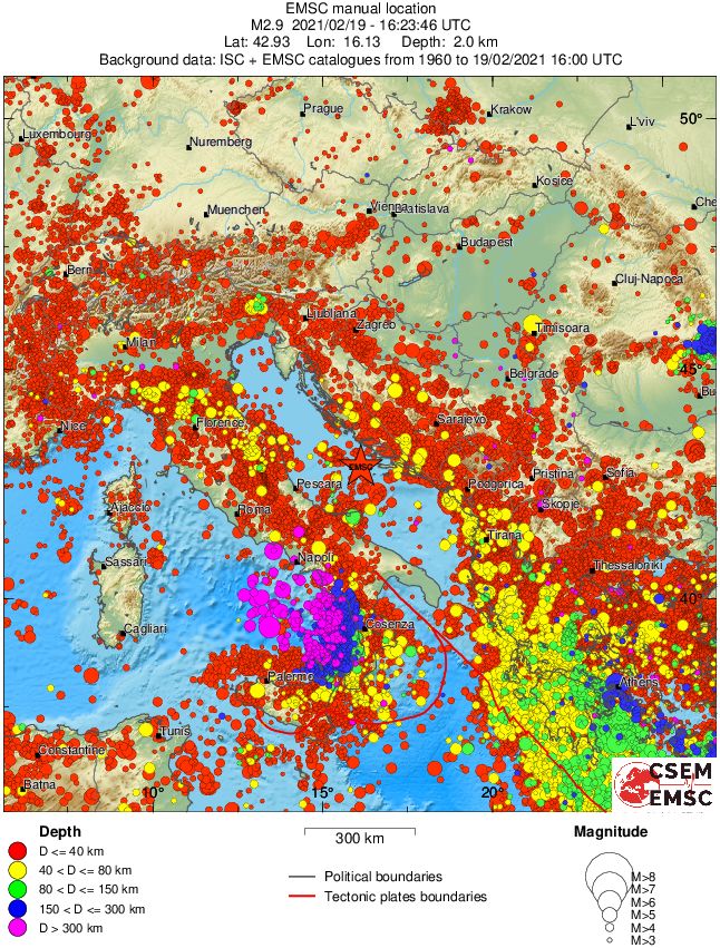 wide historical seismicity