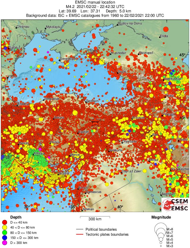wide historical seismicity