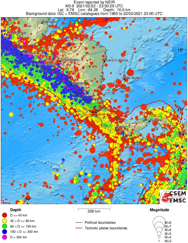 wide historical seismicity
