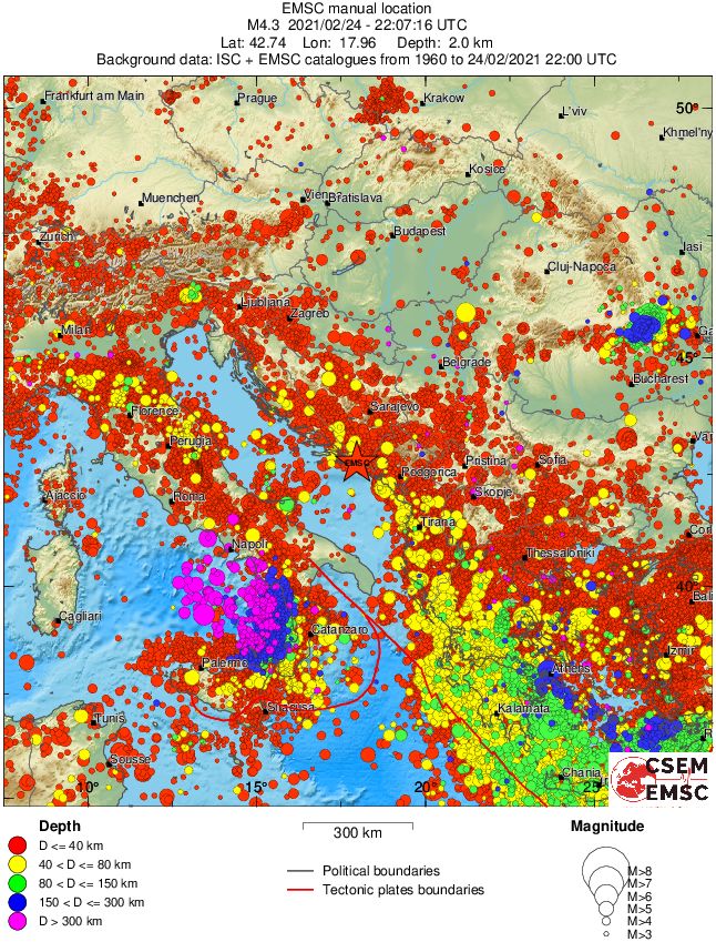 wide historical seismicity