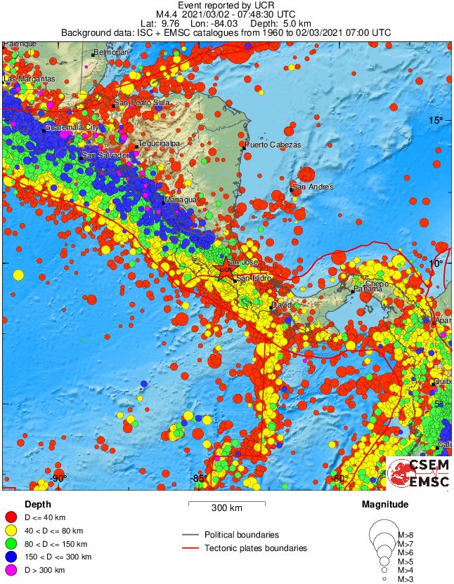 wide historical seismicity