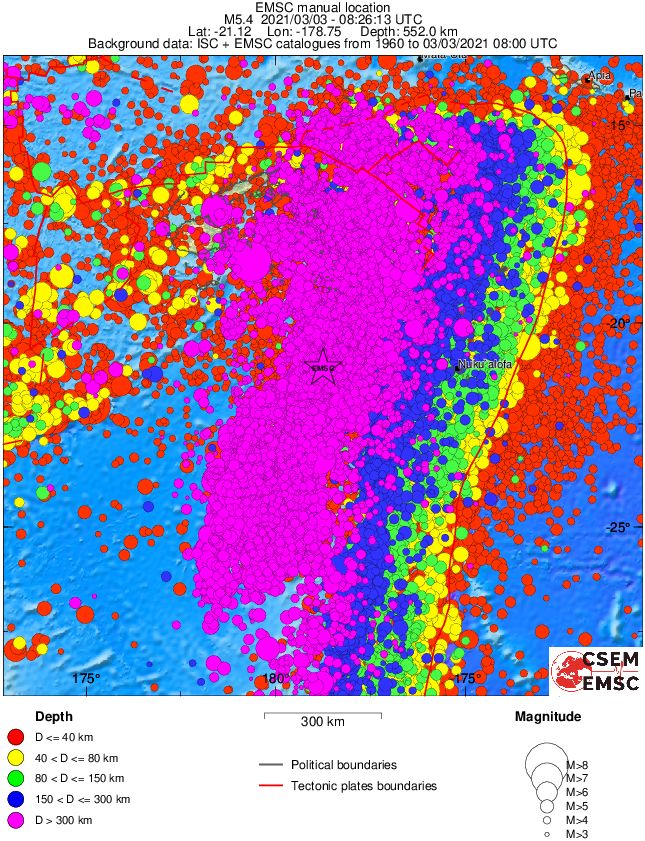 wide historical seismicity