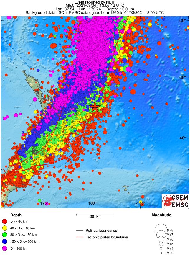 wide historical seismicity