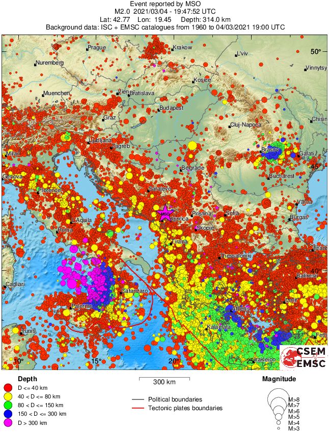 wide historical seismicity