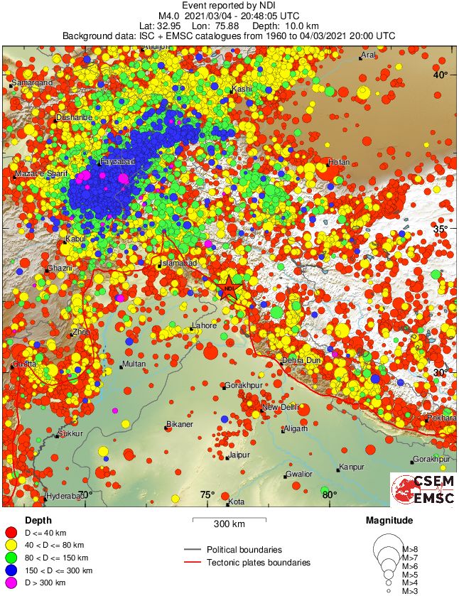 wide historical seismicity