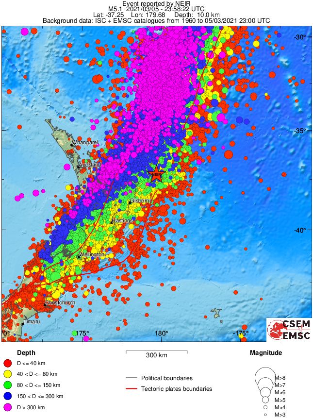 wide historical seismicity