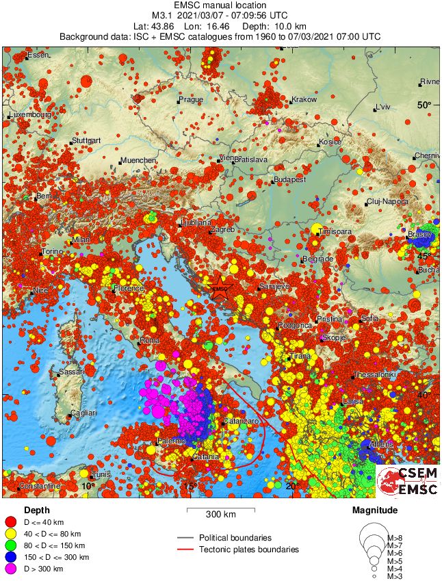 wide historical seismicity
