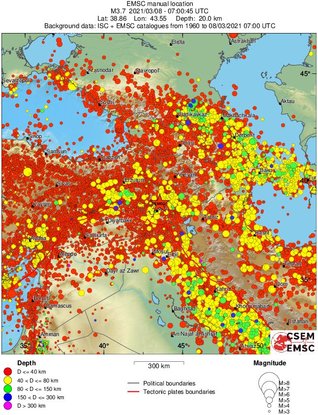 wide historical seismicity