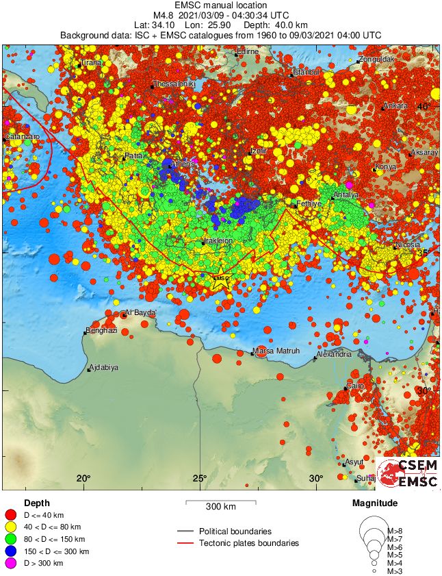 wide historical seismicity