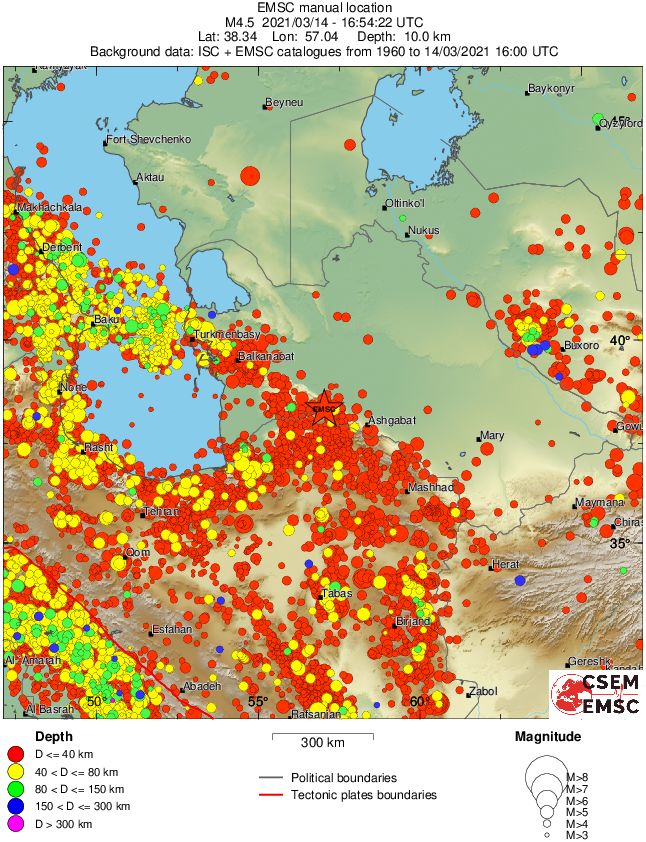 wide historical seismicity