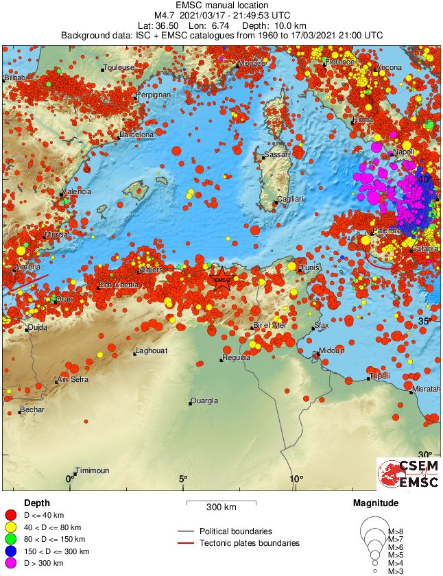 wide historical seismicity