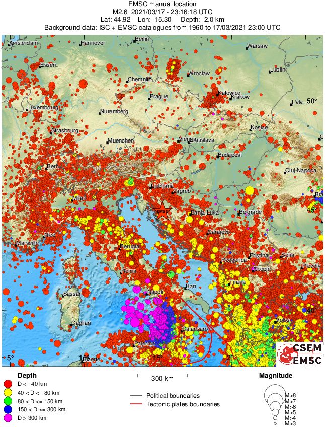 wide historical seismicity