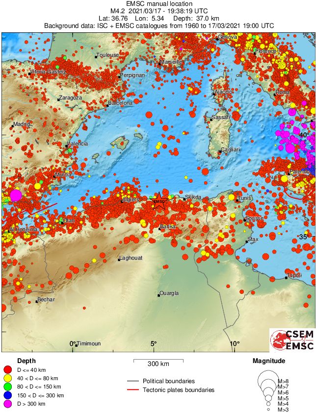 wide historical seismicity
