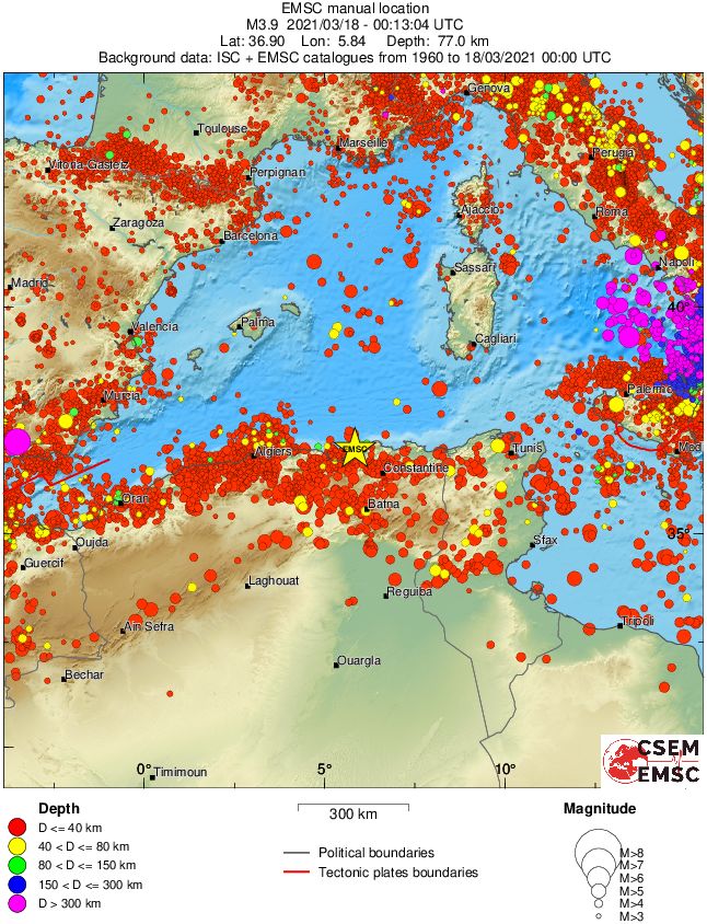 wide historical seismicity