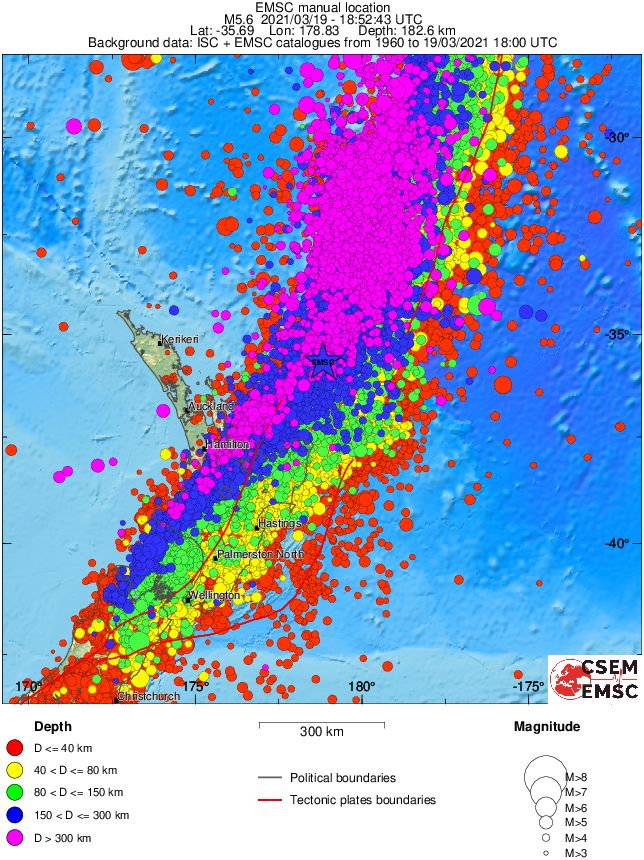 wide historical seismicity