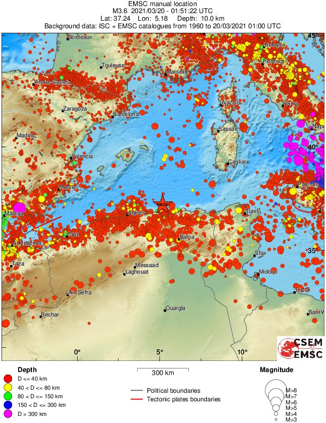 wide historical seismicity