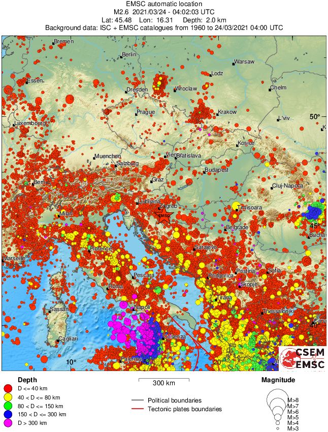 wide historical seismicity