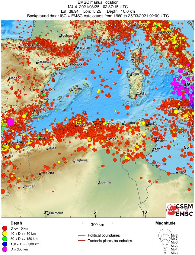 wide historical seismicity