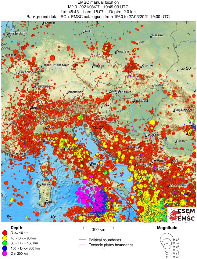 wide historical seismicity